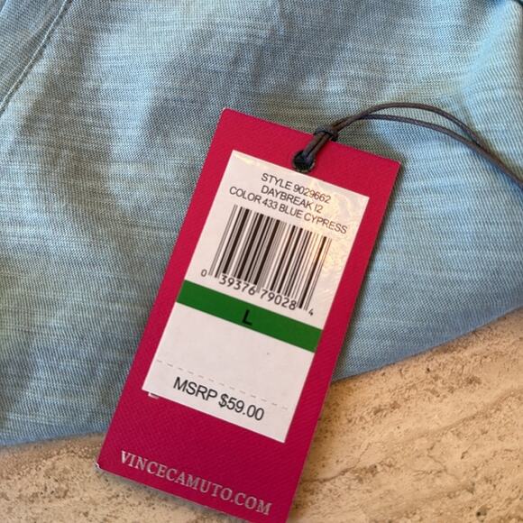 NWT Vince Camuto Women's Sage Tiered Tunic Three-Quarter Sleeve Size L - Picture 7 of 7